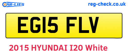 EG15FLV are the vehicle registration plates.