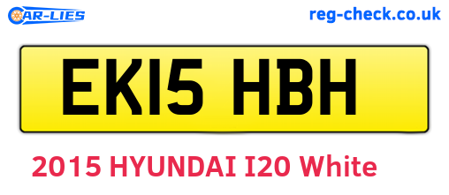 EK15HBH are the vehicle registration plates.