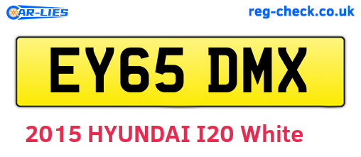 EY65DMX are the vehicle registration plates.