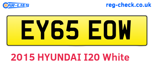 EY65EOW are the vehicle registration plates.