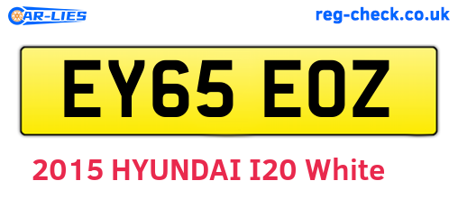 EY65EOZ are the vehicle registration plates.