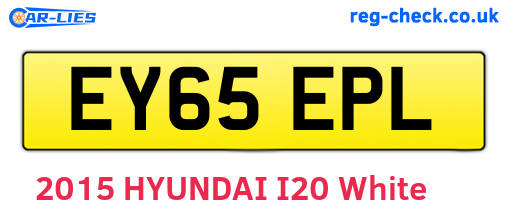 EY65EPL are the vehicle registration plates.