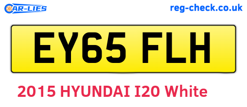 EY65FLH are the vehicle registration plates.