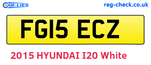 FG15ECZ are the vehicle registration plates.