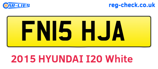 FN15HJA are the vehicle registration plates.