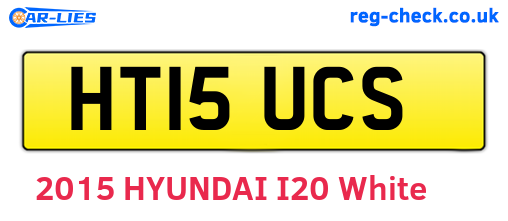 HT15UCS are the vehicle registration plates.