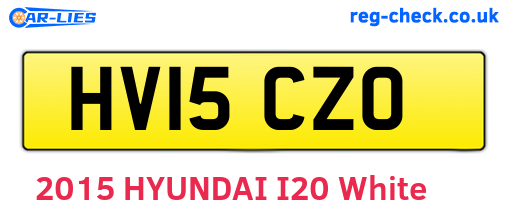 HV15CZO are the vehicle registration plates.