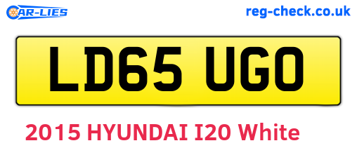 LD65UGO are the vehicle registration plates.