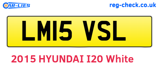 LM15VSL are the vehicle registration plates.