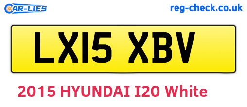 LX15XBV are the vehicle registration plates.