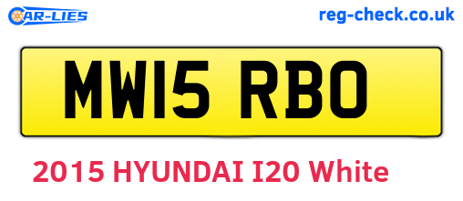 MW15RBO are the vehicle registration plates.