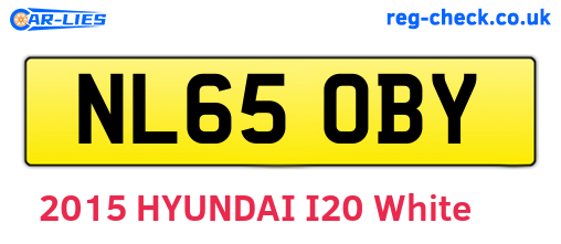 NL65OBY are the vehicle registration plates.