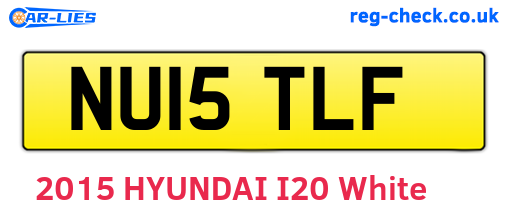 NU15TLF are the vehicle registration plates.