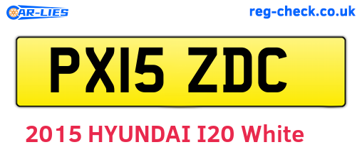 PX15ZDC are the vehicle registration plates.