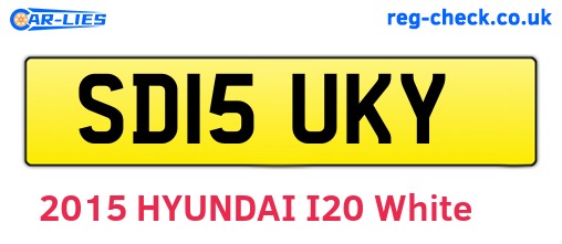 SD15UKY are the vehicle registration plates.