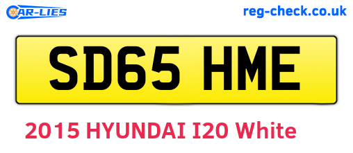 SD65HME are the vehicle registration plates.