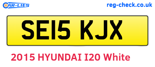SE15KJX are the vehicle registration plates.