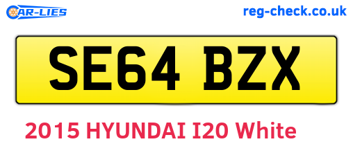 SE64BZX are the vehicle registration plates.