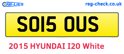 SO15OUS are the vehicle registration plates.