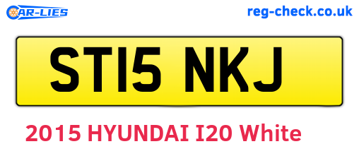 ST15NKJ are the vehicle registration plates.
