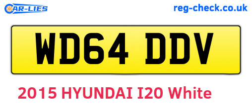 WD64DDV are the vehicle registration plates.