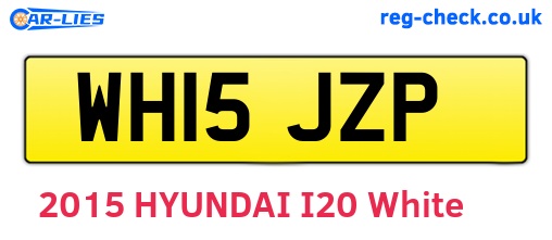 WH15JZP are the vehicle registration plates.