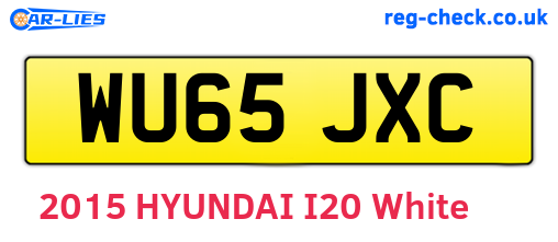 WU65JXC are the vehicle registration plates.