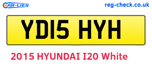 YD15HYH are the vehicle registration plates.