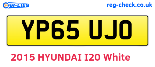 YP65UJO are the vehicle registration plates.