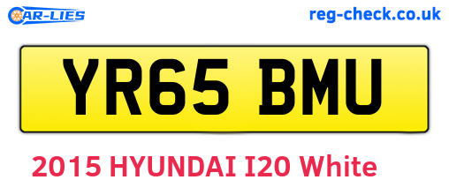YR65BMU are the vehicle registration plates.