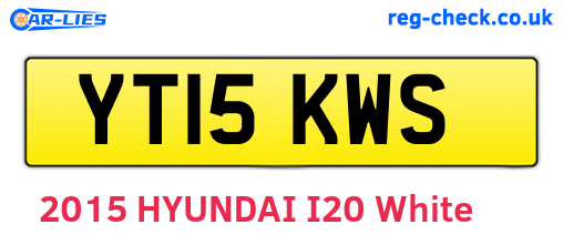 YT15KWS are the vehicle registration plates.