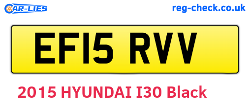 EF15RVV are the vehicle registration plates.