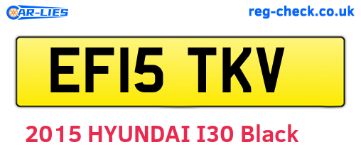 EF15TKV are the vehicle registration plates.