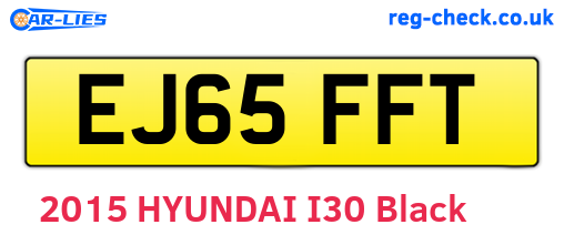 EJ65FFT are the vehicle registration plates.
