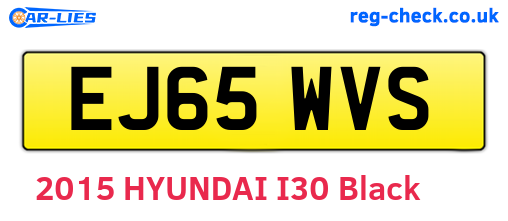 EJ65WVS are the vehicle registration plates.