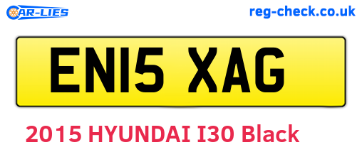 EN15XAG are the vehicle registration plates.