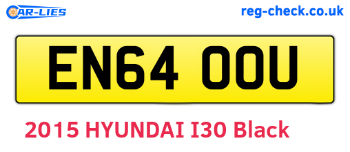 EN64OOU are the vehicle registration plates.
