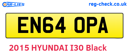 EN64OPA are the vehicle registration plates.