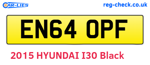 EN64OPF are the vehicle registration plates.