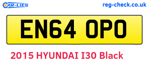 EN64OPO are the vehicle registration plates.