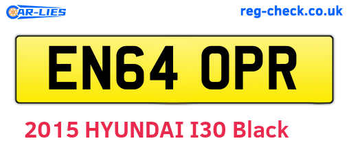 EN64OPR are the vehicle registration plates.