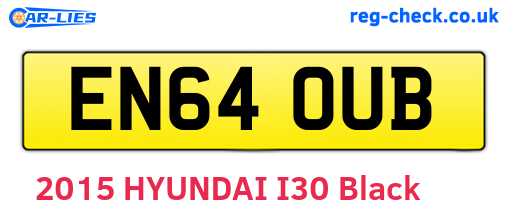 EN64OUB are the vehicle registration plates.