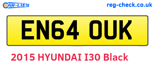 EN64OUK are the vehicle registration plates.