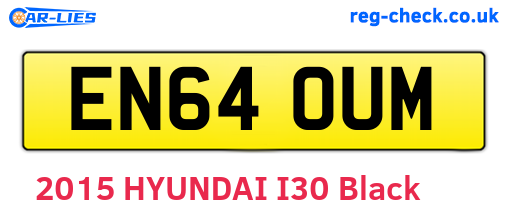 EN64OUM are the vehicle registration plates.