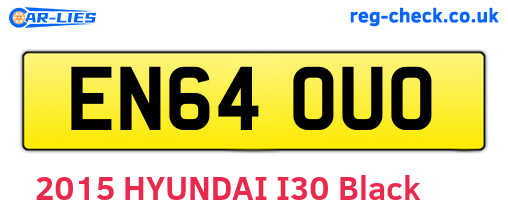 EN64OUO are the vehicle registration plates.
