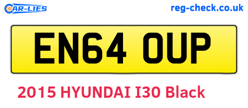 EN64OUP are the vehicle registration plates.
