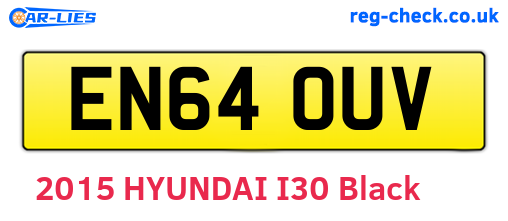 EN64OUV are the vehicle registration plates.