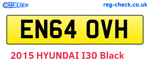 EN64OVH are the vehicle registration plates.