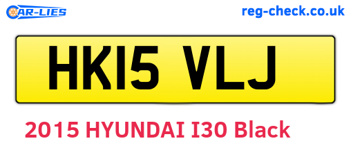 HK15VLJ are the vehicle registration plates.