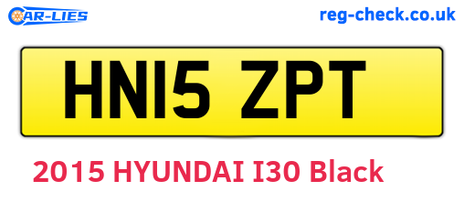 HN15ZPT are the vehicle registration plates.
